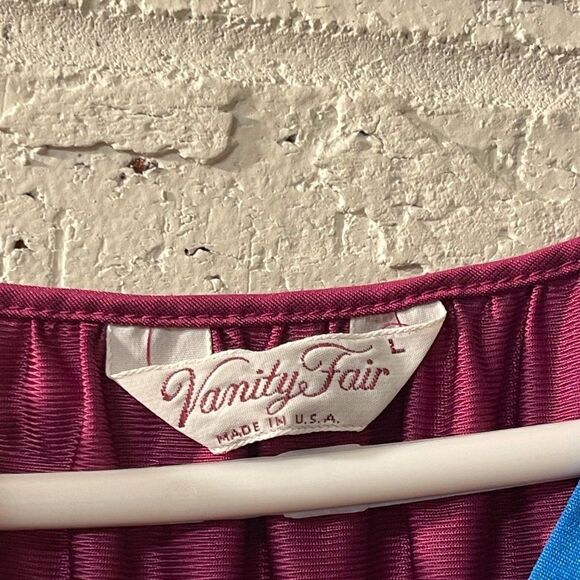 Vanity Fair Vintage nightgown robe nightgown 2pc Set 70s Large - Picture 4 of 11